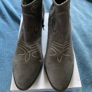 Ortholite Sandrine Grey Side Zip Boots 10 NIB